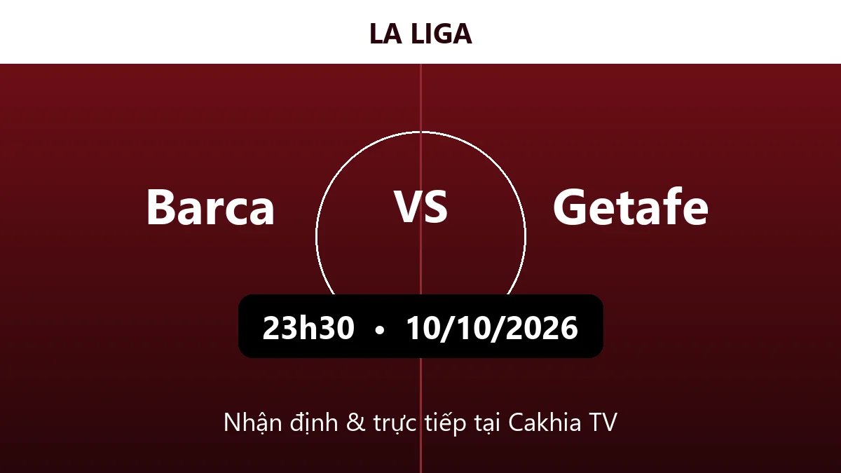 Nhận định Barca vs Getafe 23h30 ngày 10/10/2026
