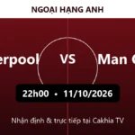 Nhận định Liverpool vs Man City 22h00 ngày 11/10/2026